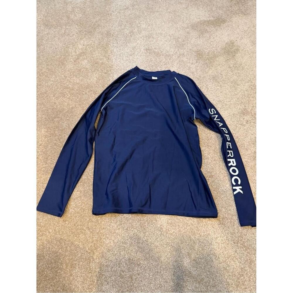 Snapper Rock Navy Long Sleeve Rash Guard Size 12